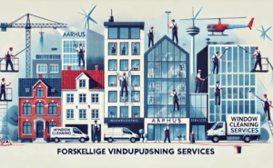 Forskellige Vinduespudsning services i Aarhus