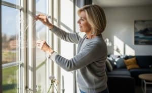 Beskyttelse af vinduer efter pudsning